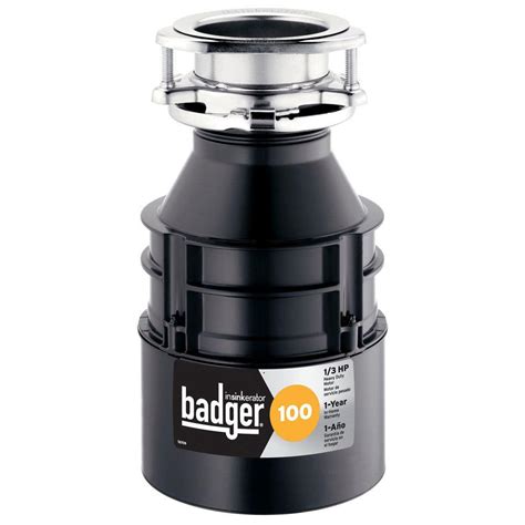 Badger 100 Garbage Disposal, 1/3 HP